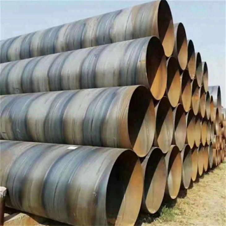 ASTM A53 spíral kringlótt soðið kolefnisstálpípa